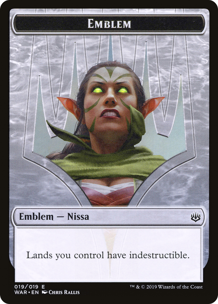 Magic: The Gathering - Nissa, Who Shakes the World Emblem - War of the Spark Tokens