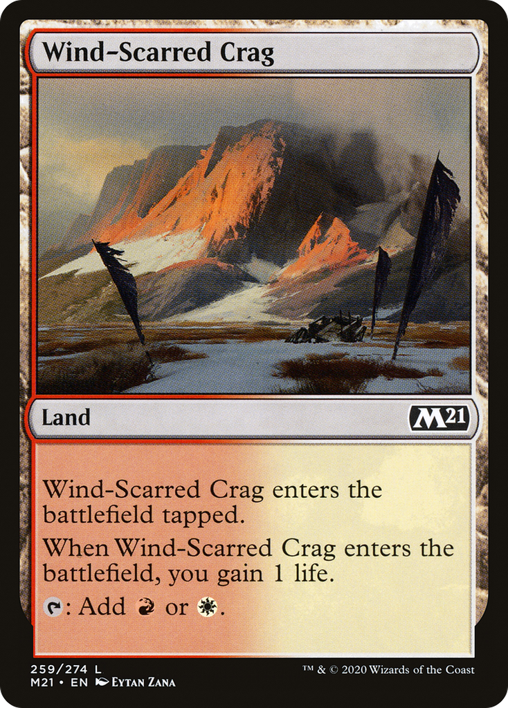 Magic: The Gathering - Wind-Scarred Crag - Core Set 2021