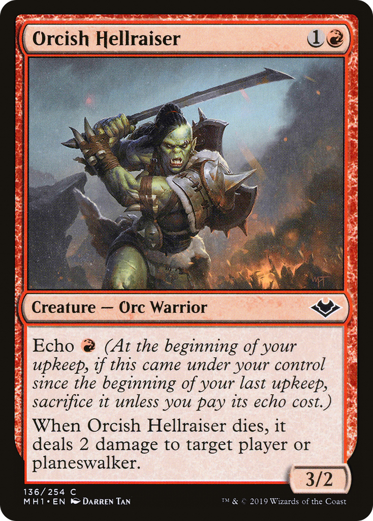 Magic: The Gathering - Orcish Hellraiser Foil - Modern Horizons