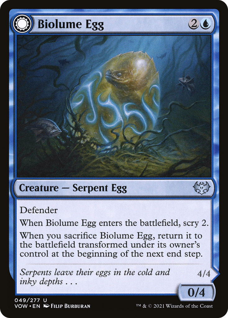 Magic: The Gathering - Biolume Egg // Biolume Serpent - Innistrad: Crimson Vow