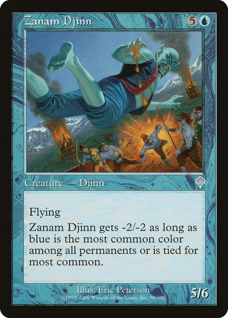 Magic: The Gathering - Zanam Djinn - Invasion