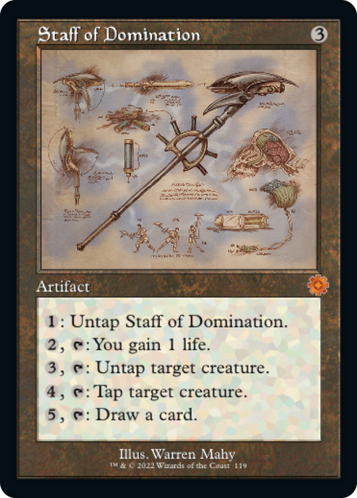 Magic: The Gathering - Staff of Domination - The Brothers' War Retro Artifacts