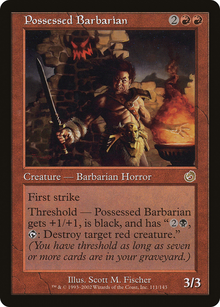 Magic: The Gathering - Possessed Barbarian - Torment