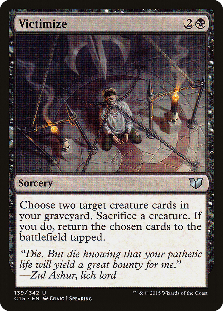 Magic: The Gathering - Victimize - Commander 2015