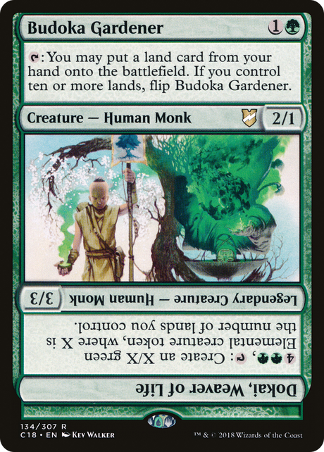 Magic: The Gathering - Budoka Gardener // Dokai, Weaver of Life - Commander 2018