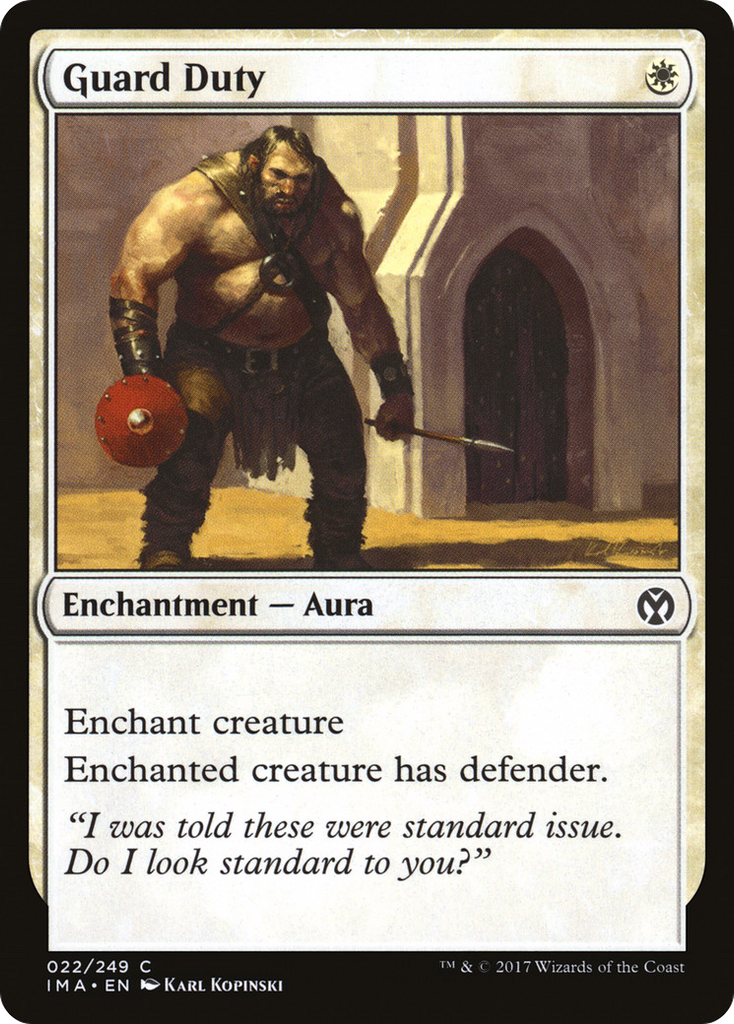 Magic: The Gathering - Guard Duty - Iconic Masters