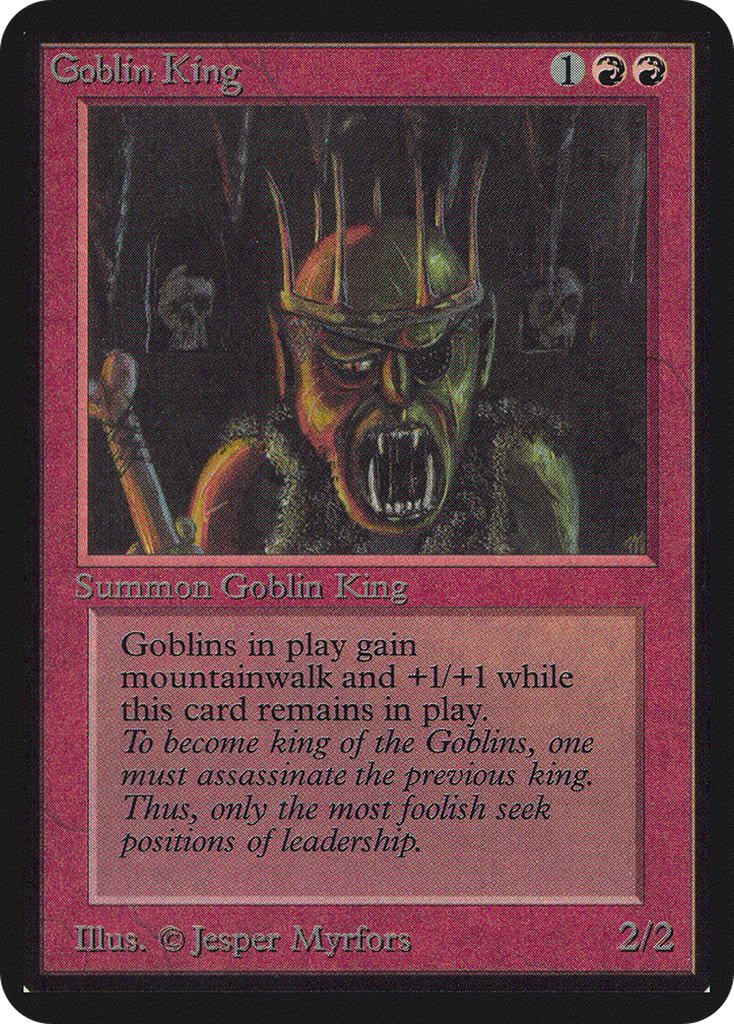 Magic: The Gathering - Goblin King - Limited Edition Alpha