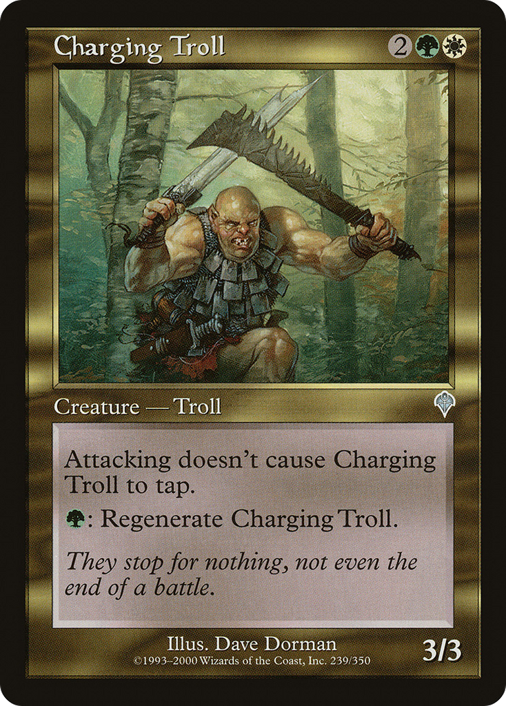 Magic: The Gathering - Charging Troll - Invasion