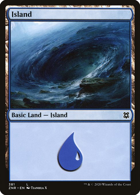 Magic the Gathering - Island #381 Foil - Zendikar Rising