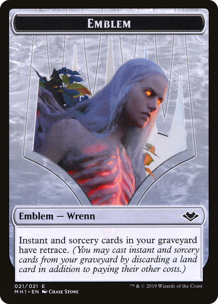 Magic: The Gathering - Wrenn and Six Emblem Foil - Modern Horizons Tokens