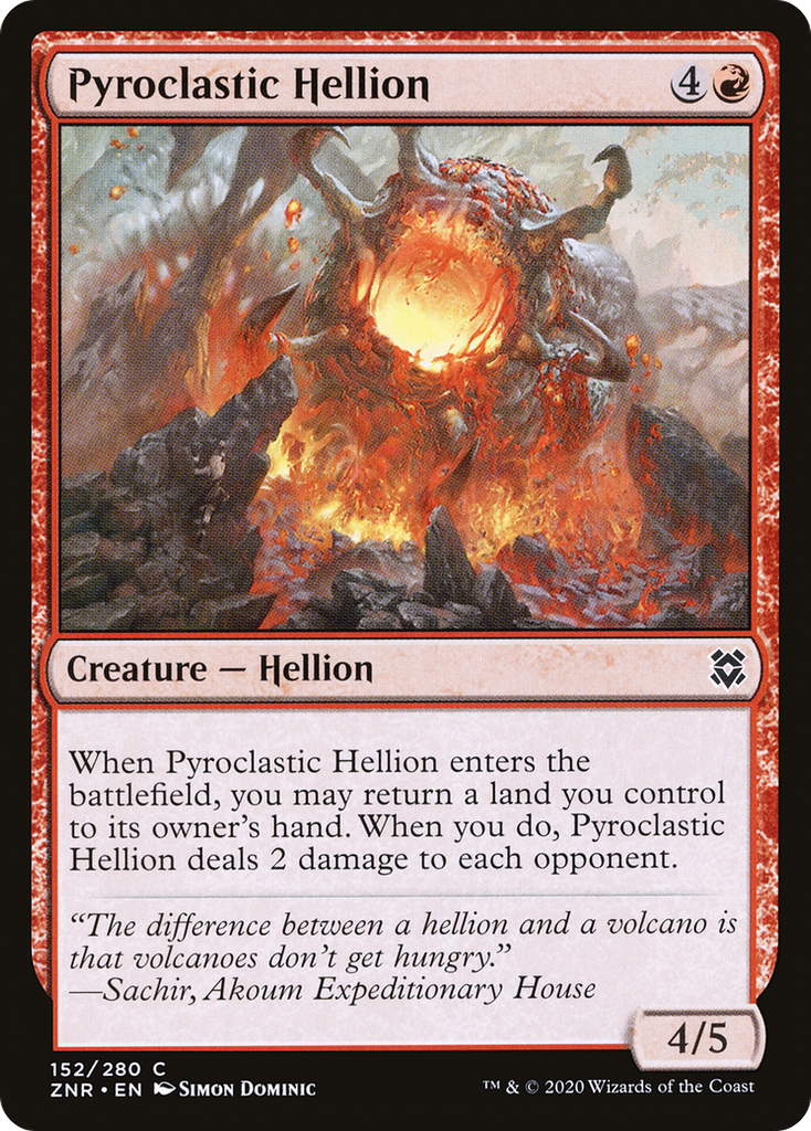 Magic: The Gathering - Pyroclastic Hellion Foil - Zendikar Rising