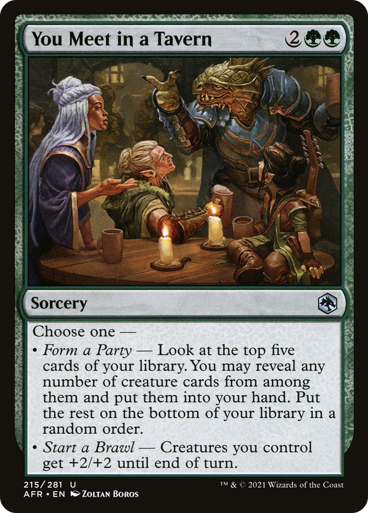 Magic: The Gathering - You Meet in a Tavern - Adventures in the Forgotten Realms