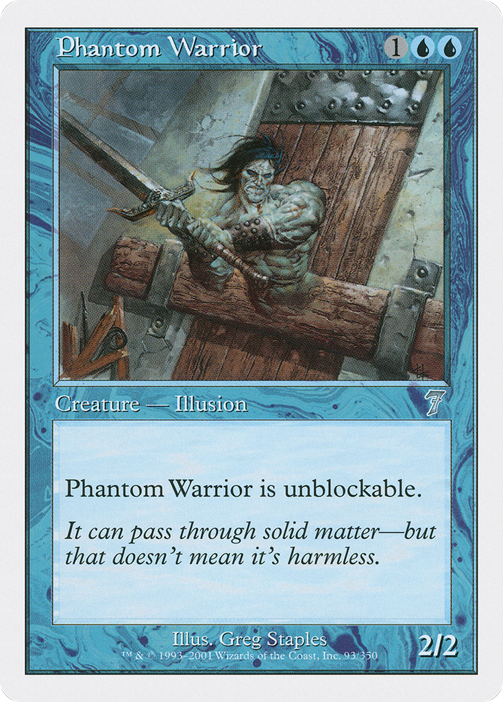 Magic: The Gathering - Phantom Warrior - Seventh Edition