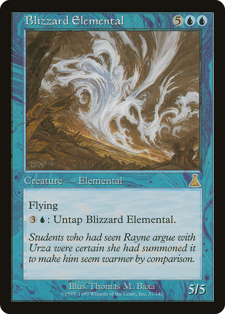 Magic: The Gathering - Blizzard Elemental - Urza's Destiny