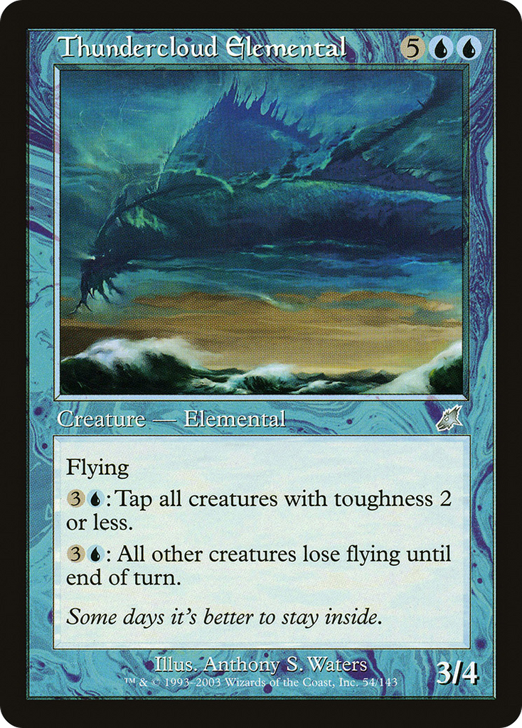 Magic: The Gathering - Thundercloud Elemental - Scourge