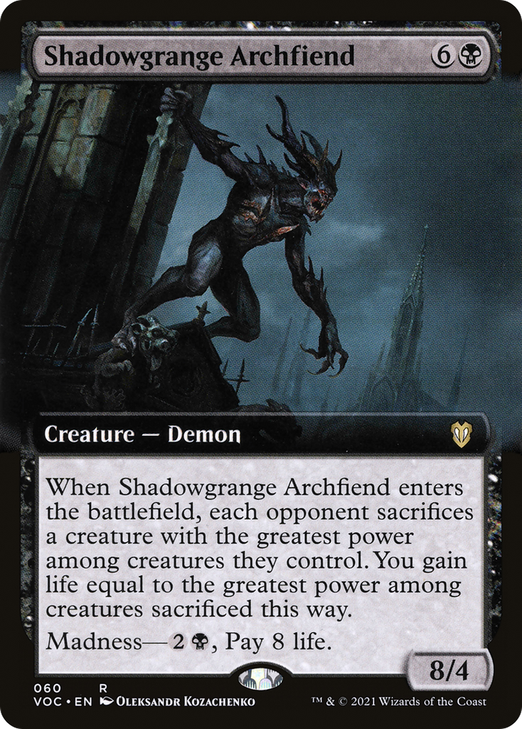 Magic: The Gathering - Shadowgrange Archfiend - Crimson Vow Commander