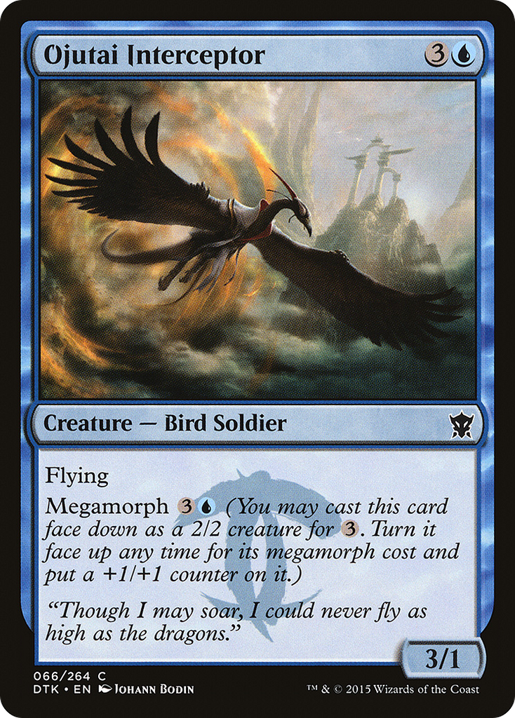 Magic: The Gathering - Ojutai Interceptor - Dragons of Tarkir