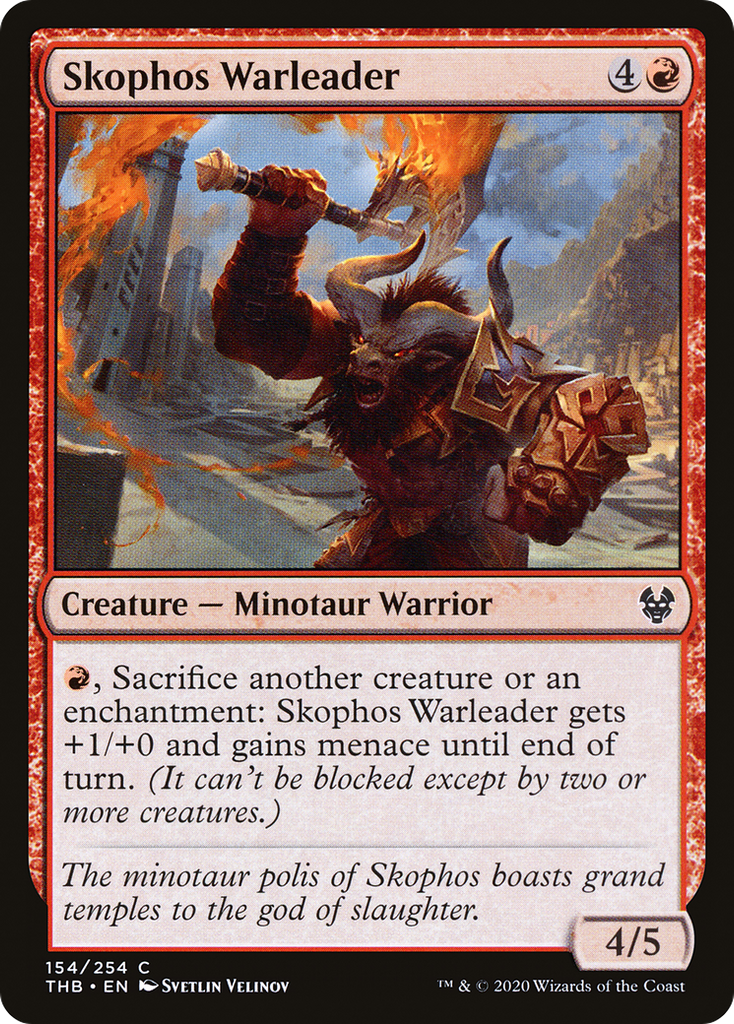 Magic: The Gathering - Skophos Warleader Foil - Theros Beyond Death