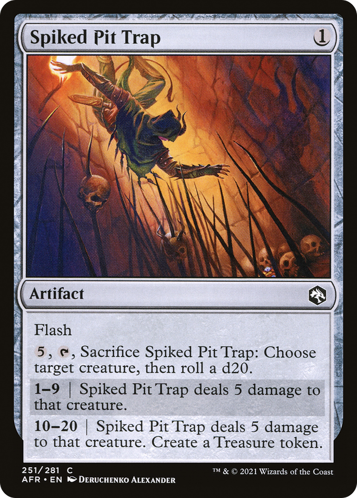Magic: The Gathering - Spiked Pit Trap Foil - Adventures in the Forgotten Realms
