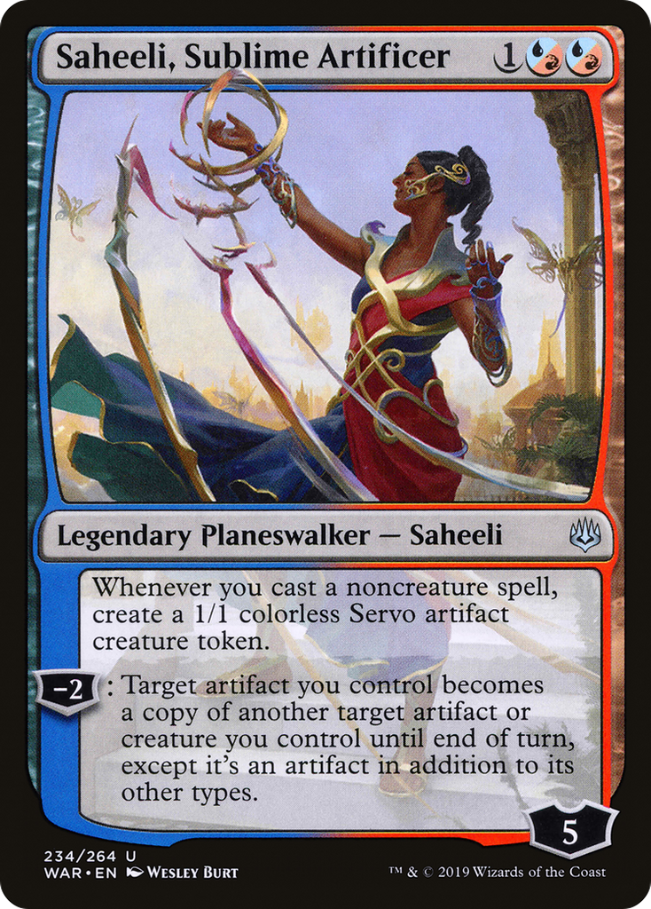 Magic: The Gathering - Saheeli, Sublime Artificer - War of the Spark