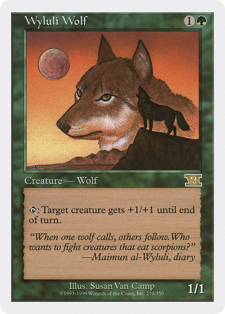 Magic: The Gathering - Wyluli Wolf - Classic Sixth Edition