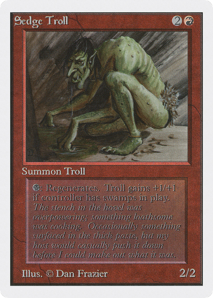 Magic: The Gathering - Sedge Troll - Unlimited Edition