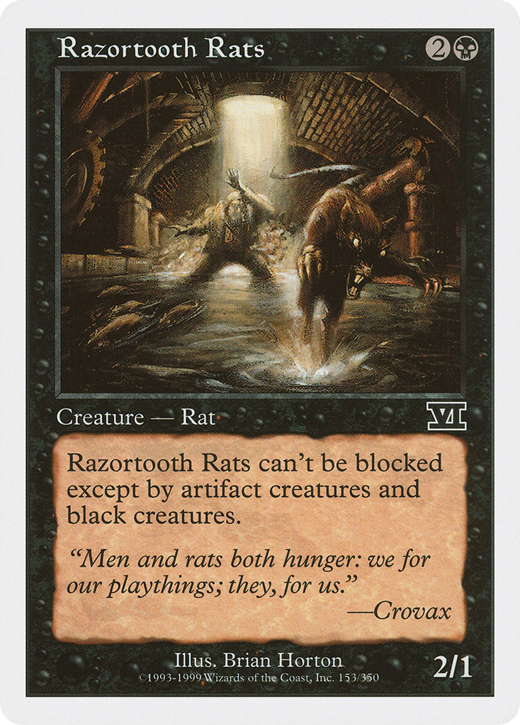 Magic: The Gathering - Razortooth Rats - Classic Sixth Edition