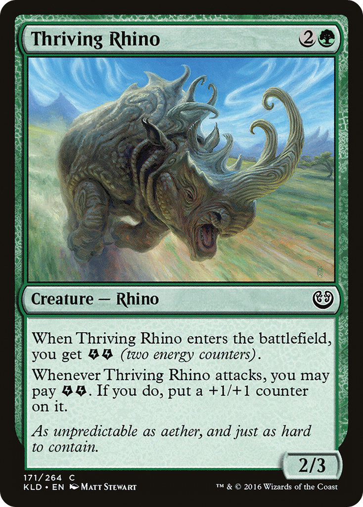 Magic: The Gathering - Thriving Rhino - Kaladesh