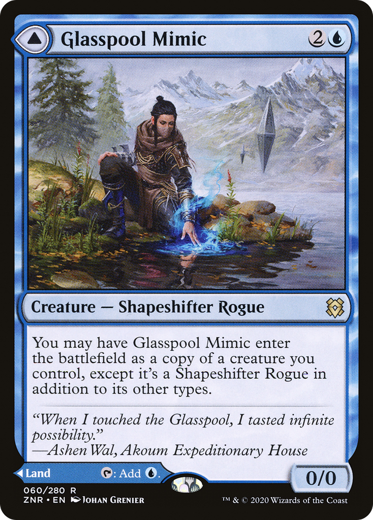 Magic: The Gathering - Glasspool Mimic // Glasspool Shore - Zendikar Rising