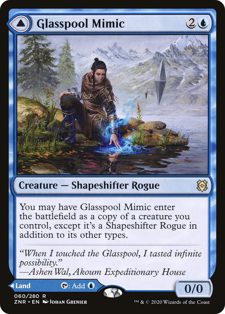 Magic: The Gathering - Glasspool Mimic // Glasspool Shore Foil - Zendikar Rising