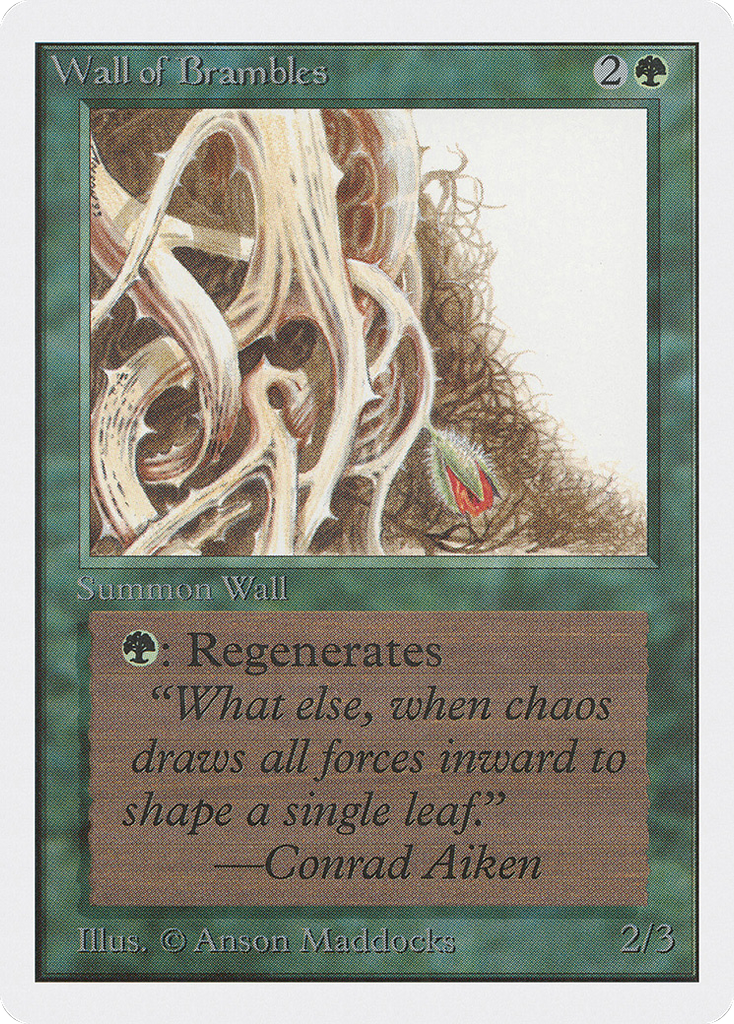 Magic: The Gathering - Wall of Brambles - Unlimited Edition