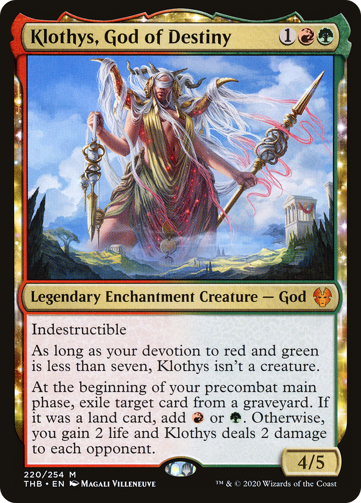 Magic: The Gathering - Klothys, God of Destiny Foil - Theros Beyond Death