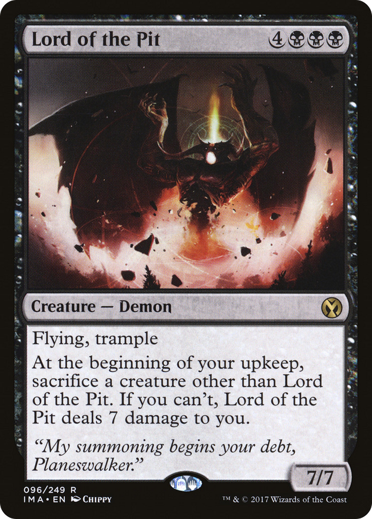 Magic: The Gathering - Lord of the Pit - Iconic Masters