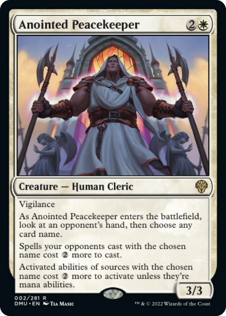 Magic: The Gathering - Anointed Peacekeeper Foil - Dominaria United