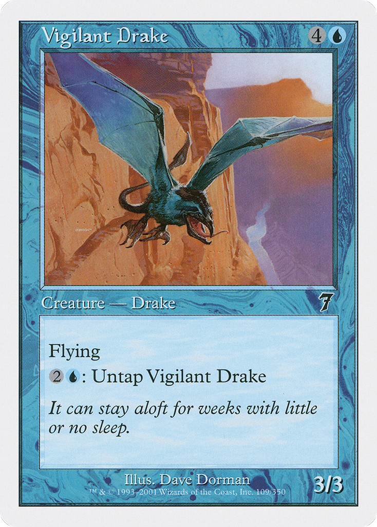 Magic: The Gathering - Vigilant Drake - Seventh Edition