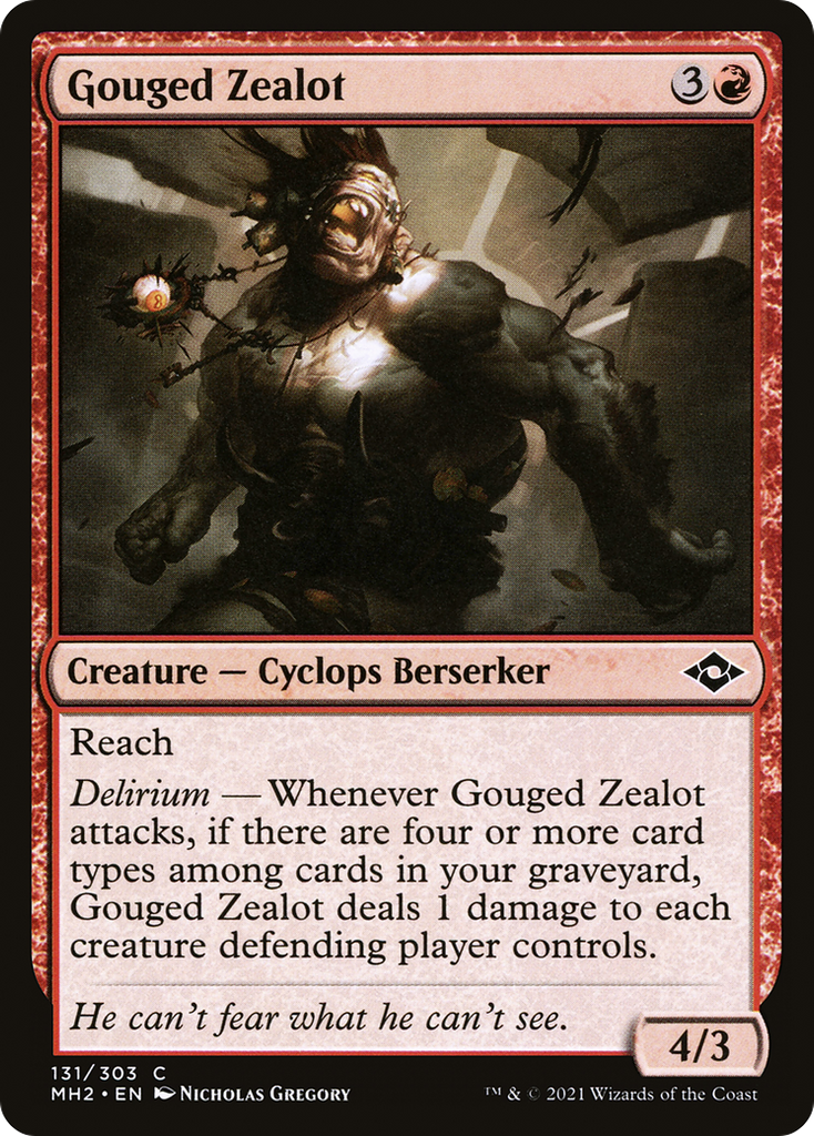 Magic: The Gathering - Gouged Zealot Foil - Modern Horizons 2