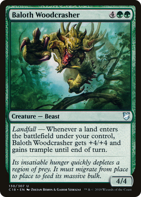 Magic: The Gathering - Baloth Woodcrasher - Commander 2018