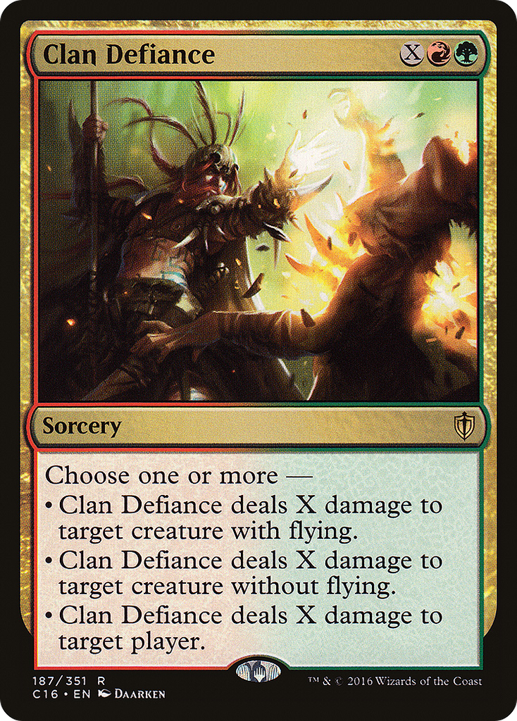 Magic: The Gathering - Clan Defiance - Commander 2016