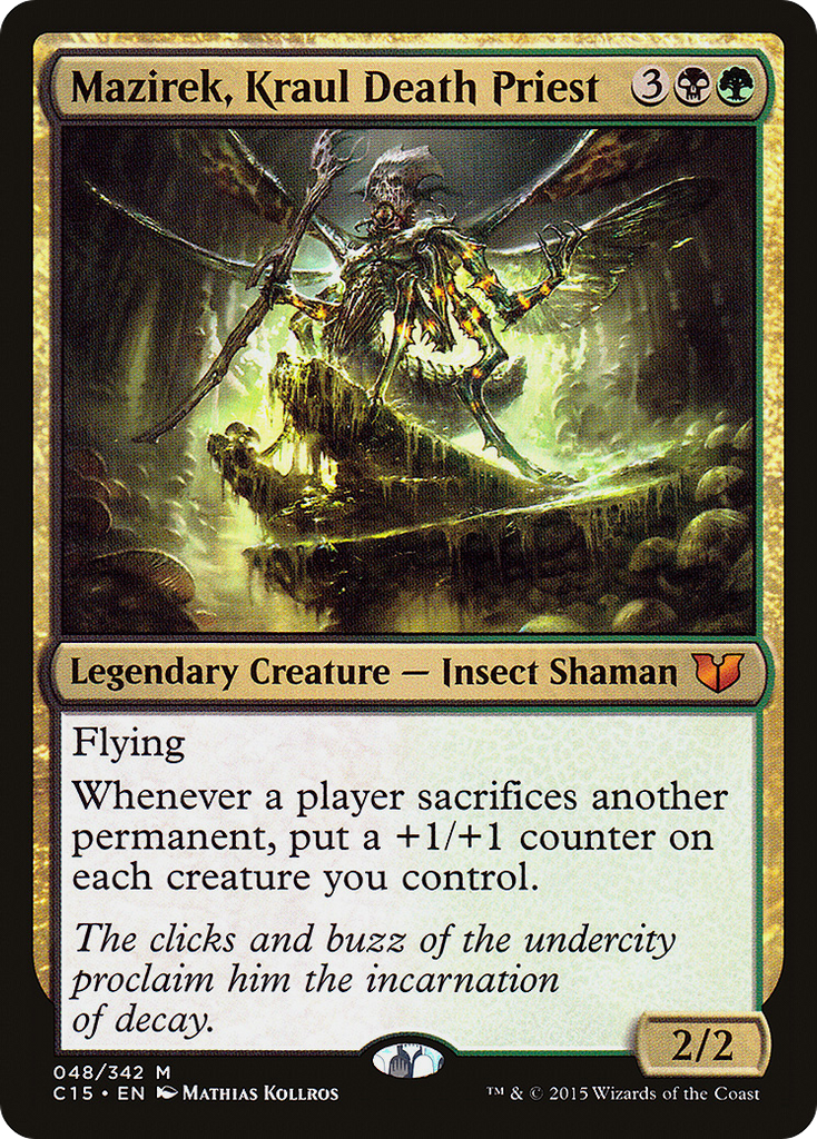 Magic: The Gathering - Mazirek, Kraul Death Priest - Commander 2015