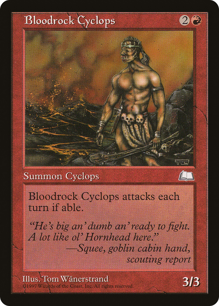 Magic: The Gathering - Bloodrock Cyclops - Weatherlight