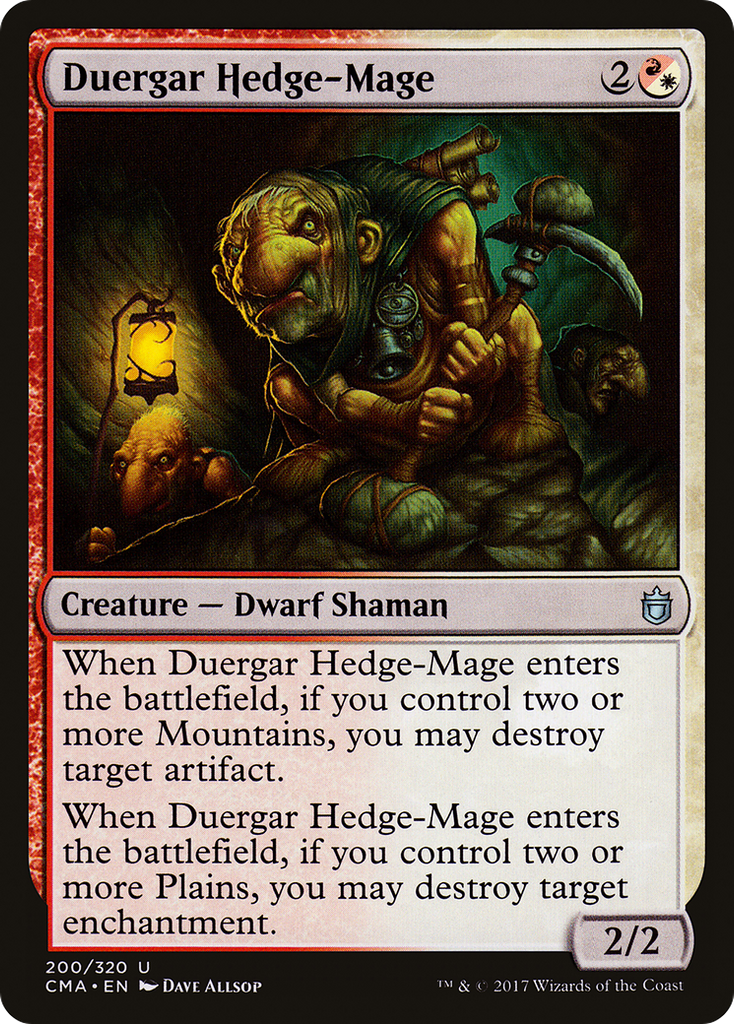 Magic: The Gathering - Duergar Hedge-Mage - Commander Anthology