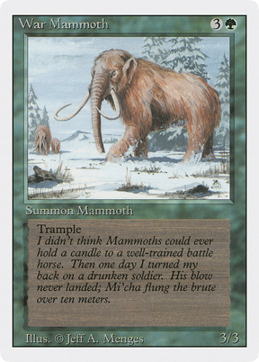 Magic: The Gathering - War Mammoth - Revised Edition