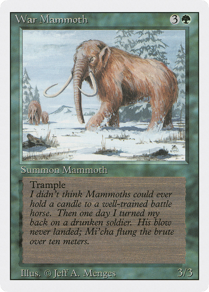 Magic: The Gathering - War Mammoth - Revised Edition