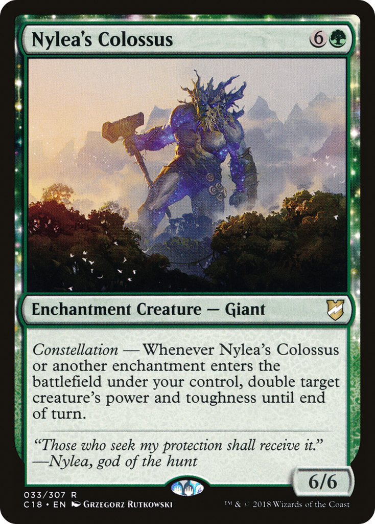 Magic: The Gathering - Nylea's Colossus - Commander 2018