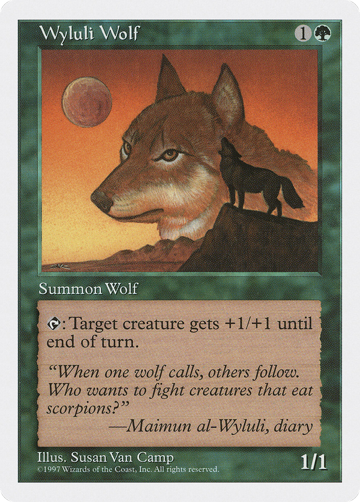 Magic: The Gathering - Wyluli Wolf - Fifth Edition