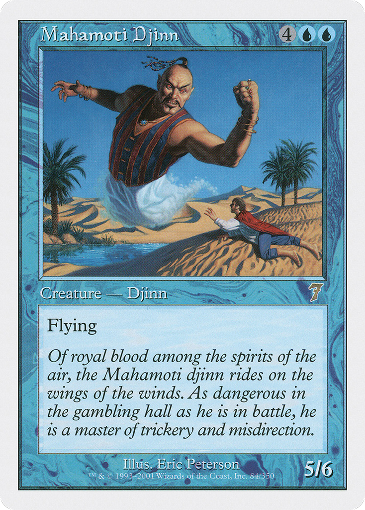 Magic: The Gathering - Mahamoti Djinn - Seventh Edition