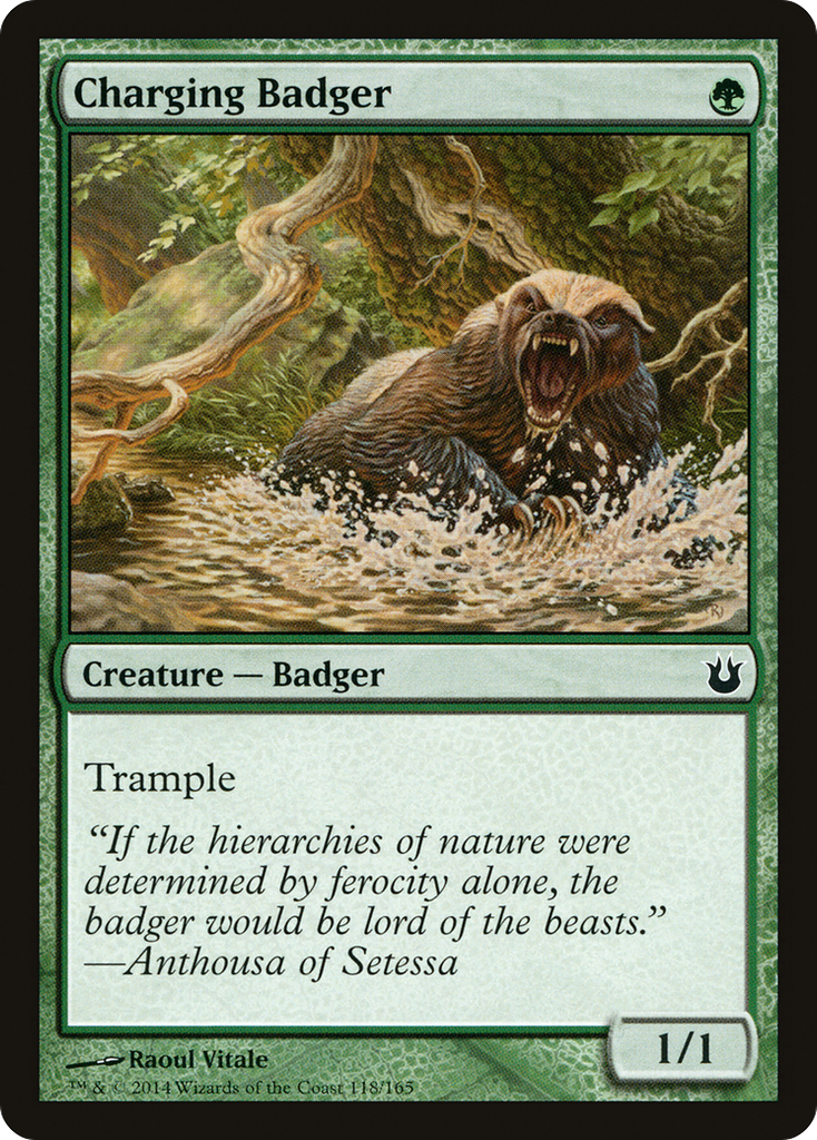 Magic: The Gathering - Charging Badger - Born of the Gods