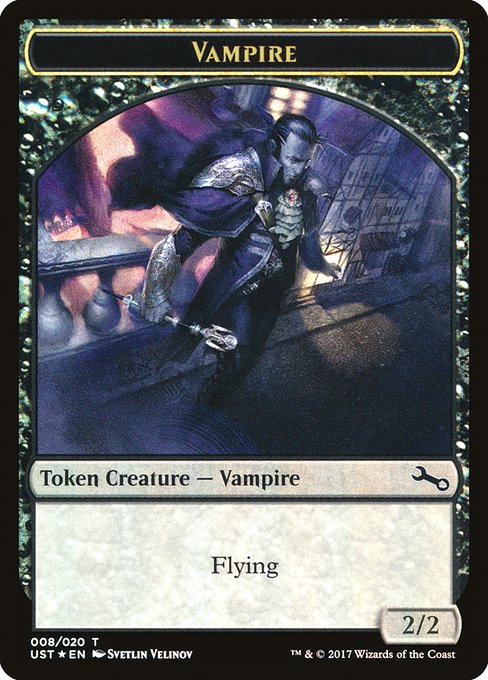 Magic the Gathering - Vampire // Vampire Token Foil - Unstable Tokens