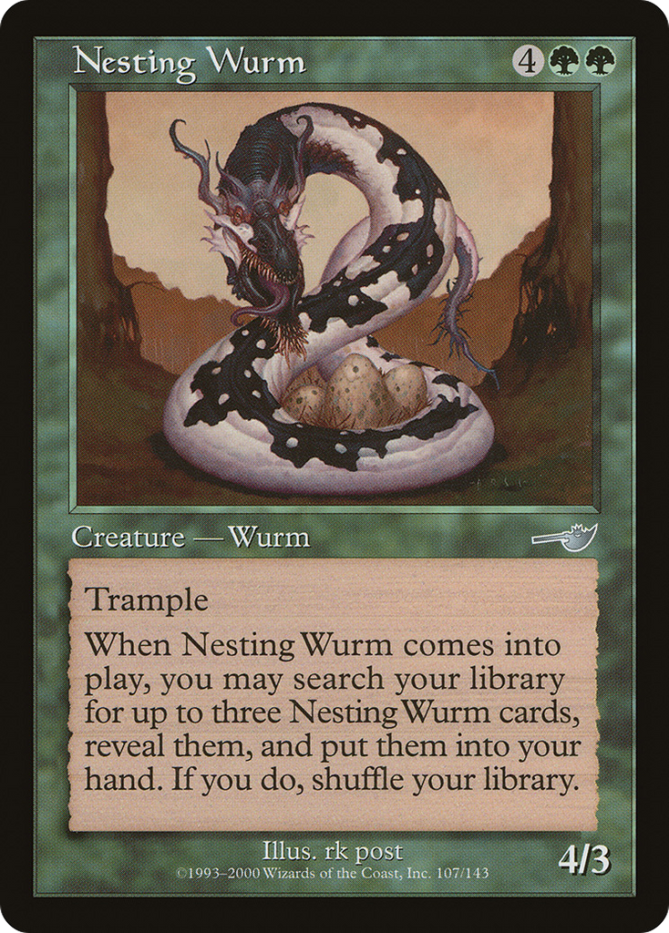 Magic: The Gathering - Nesting Wurm - Nemesis