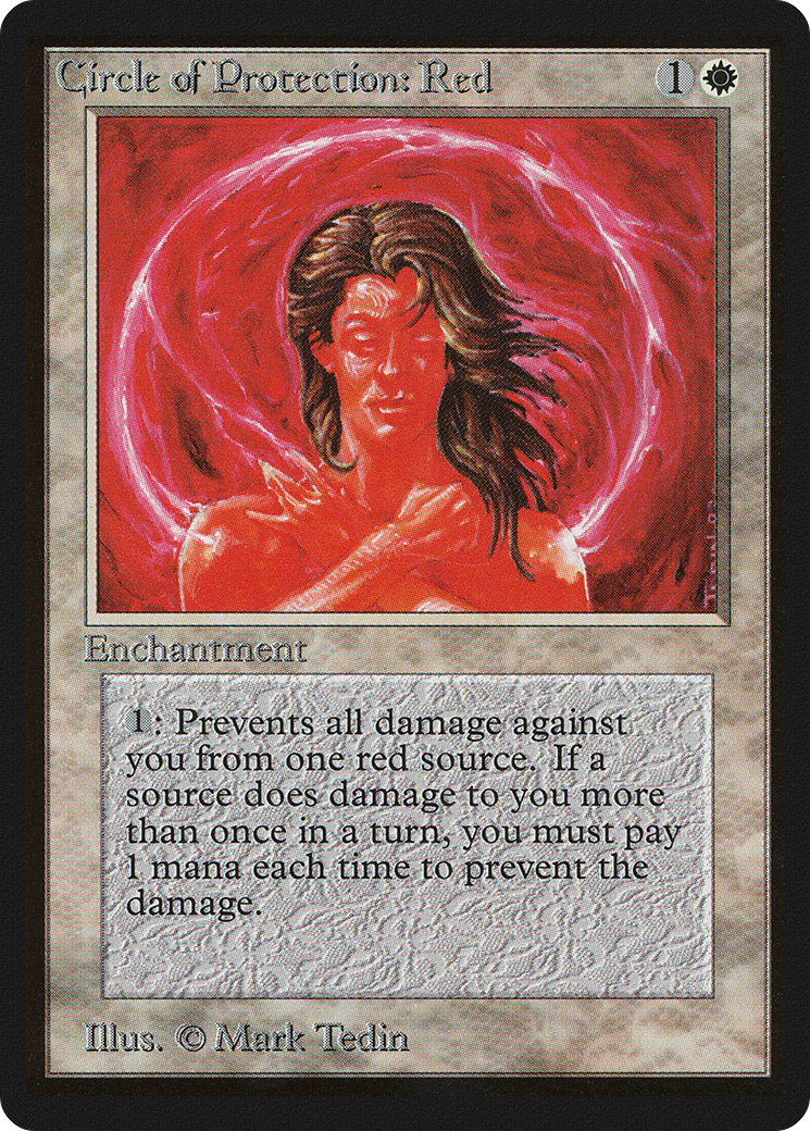 Magic: The Gathering - Circle of Protection: Red - Limited Edition Beta